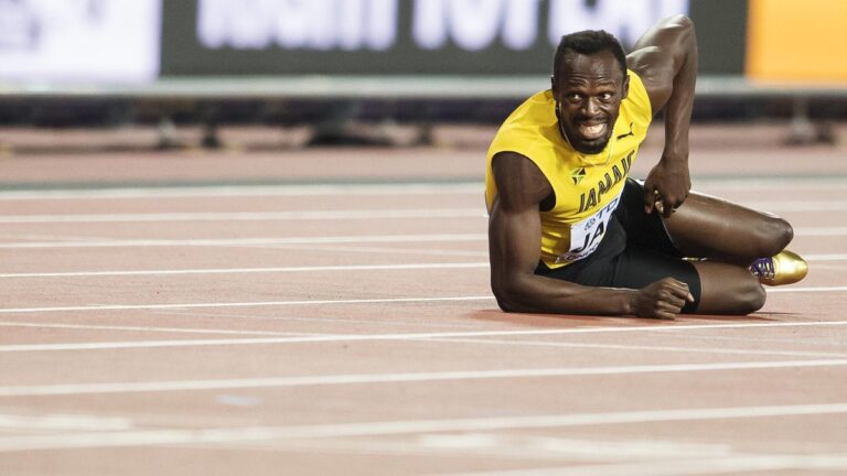 athlete sechauffant avant une competition