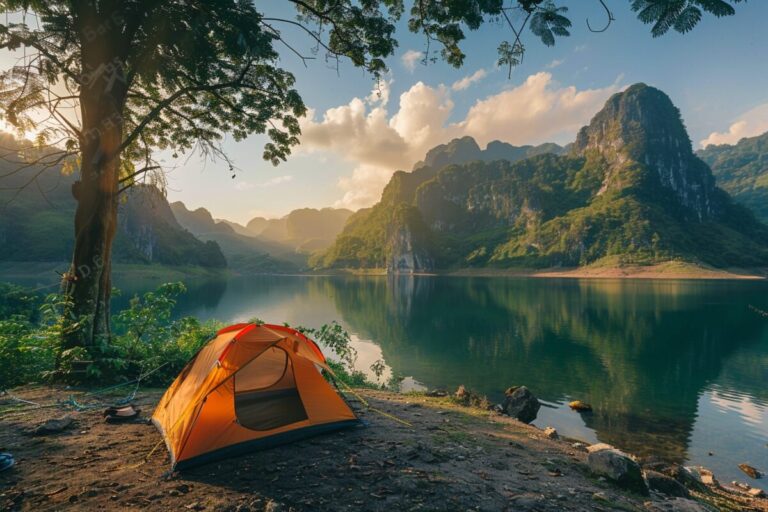 bivouac ecologique en pleine nature alpine