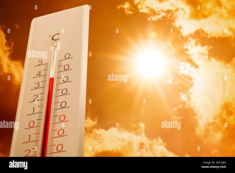 ciel ensoleille avec temperature elevee