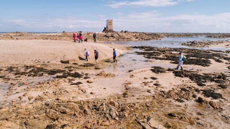 ile deserte revelee a maree basse