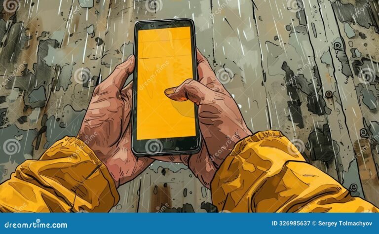 illustration dune personne utilisant un smartphone