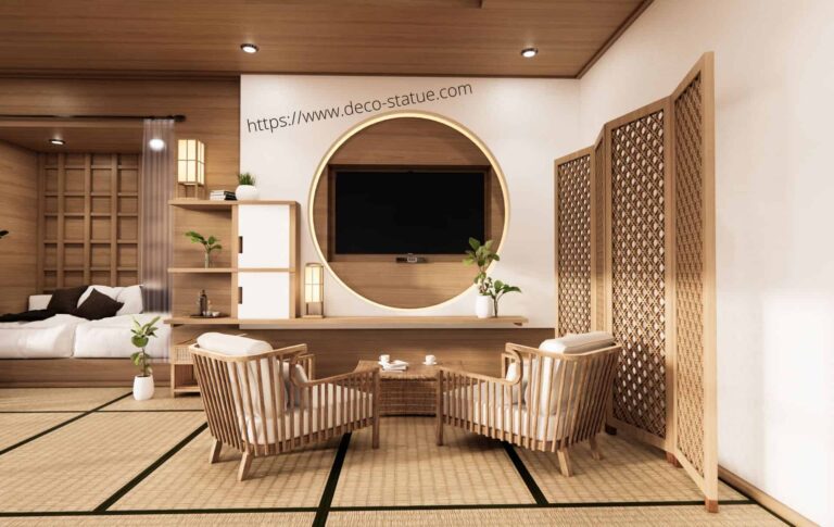 interieur zen avec elements naturels harmonieux