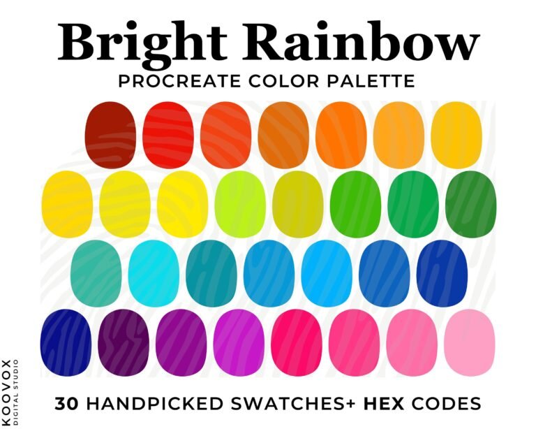 palette de couleurs vibrantes et variees