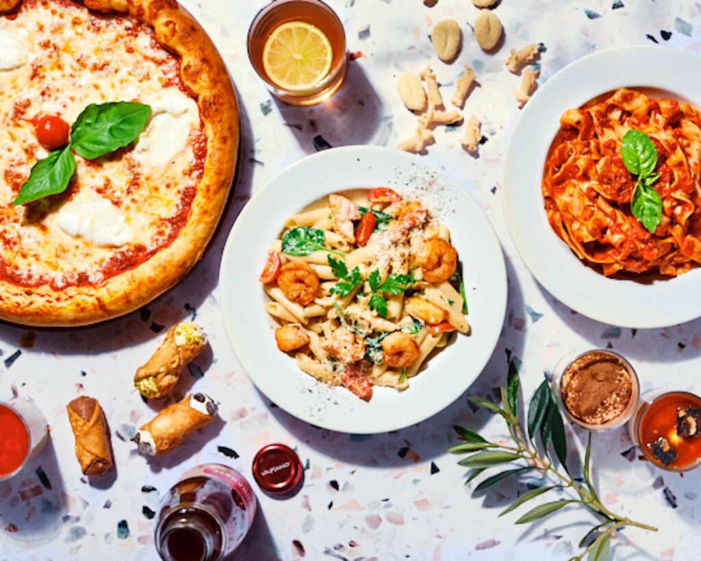 pasta et pizza genereuses chez vapiano