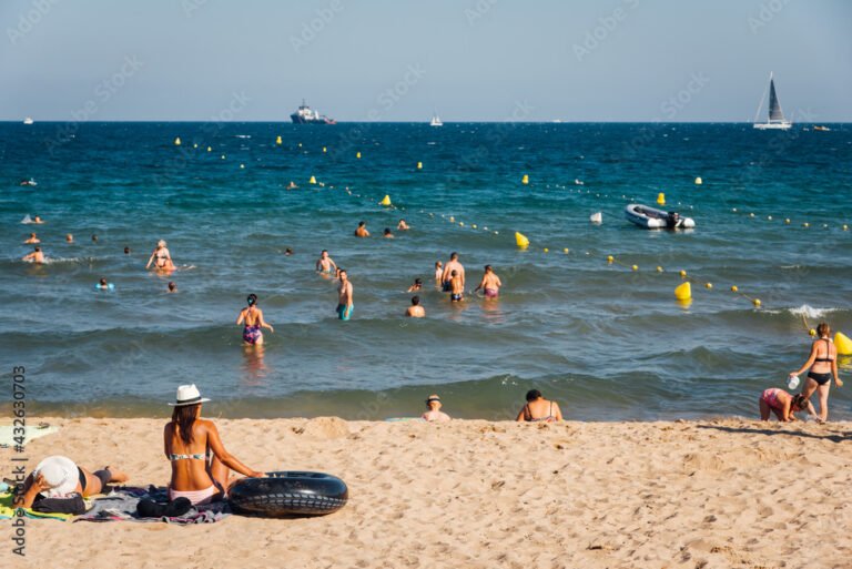 plage en ete avec des vacanciers