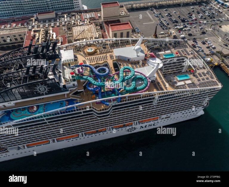 plan du msc world europa en vue aerienne