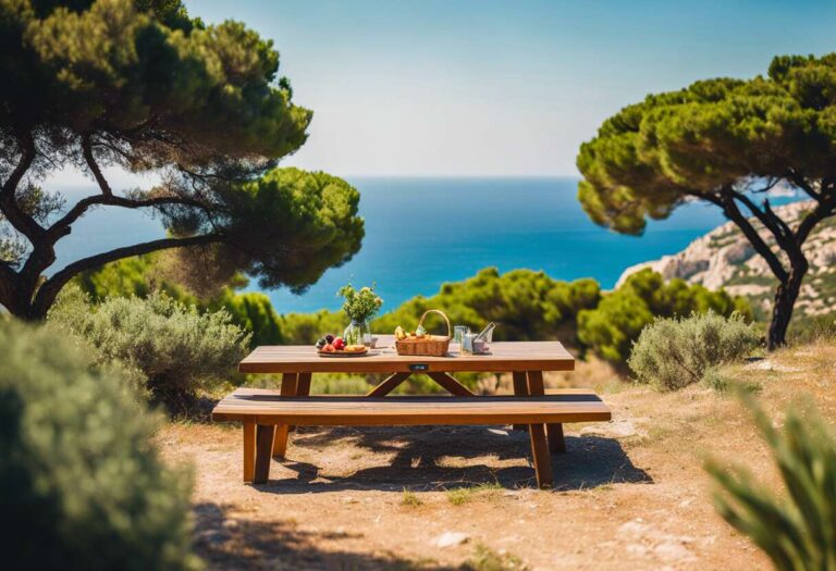 repas partage dans un parc marseillais