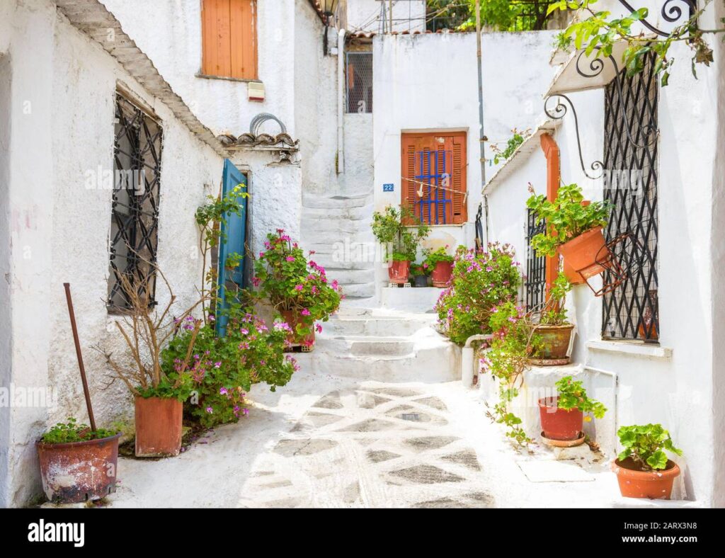 rue pittoresque avec maisons anciennes