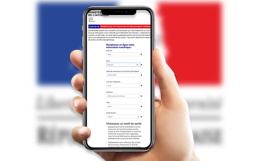 Comment obtenir et utiliser une attestation de déplacement sur smartphone