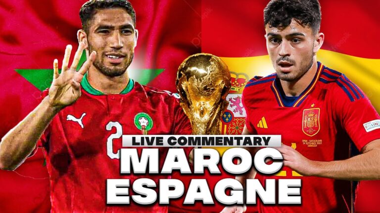 support de match maroc espagne en direct