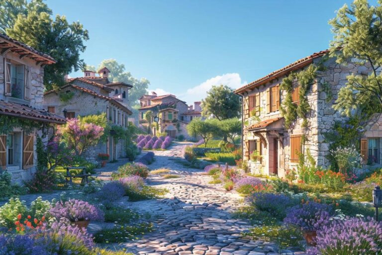 un chateau provencal baigne de lumiere