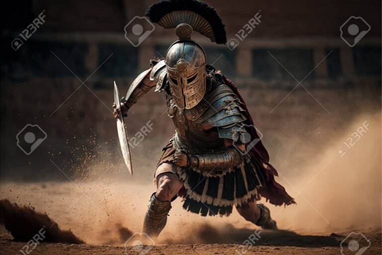 Qui est Maximus Decimus Meridius dans le film Gladiator 42 un gladiateur brandissant une epee au combat