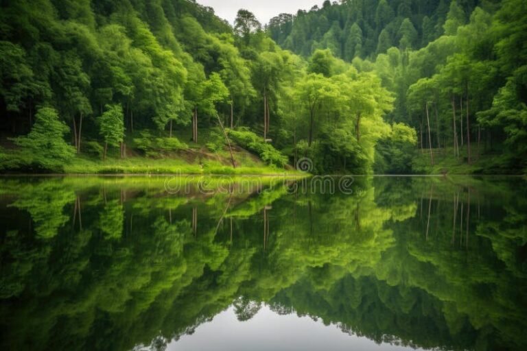Où trouver un lac idéal pour se baigner en toute sécurité 24 un lac paisible entoure de verdure