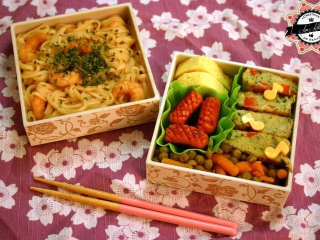 un sakura bento joliment presente