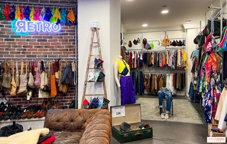 une boutique vintage coloree et accueillante