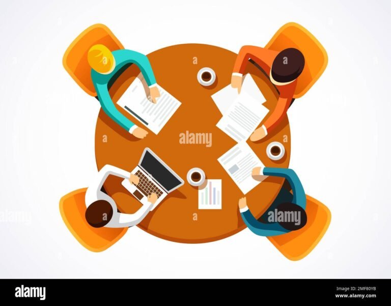 une equipe brainstorming autour dune table