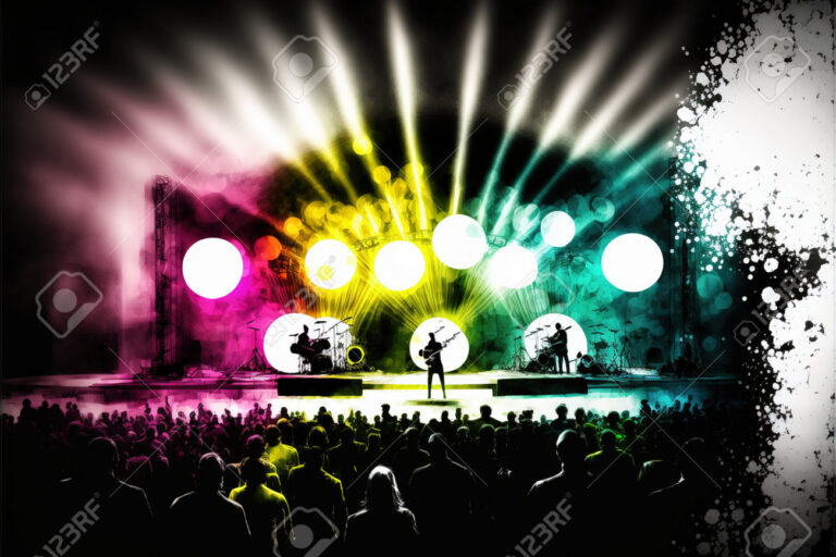 une scene vibrante de performance musicale