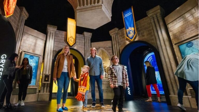 Quel est l'avis des visiteurs sur Harry Potter à Montauban 16 visiteurs admirant une exposition harry potter