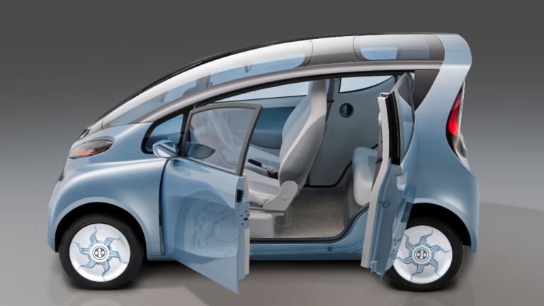 voiture a air comprime sur route