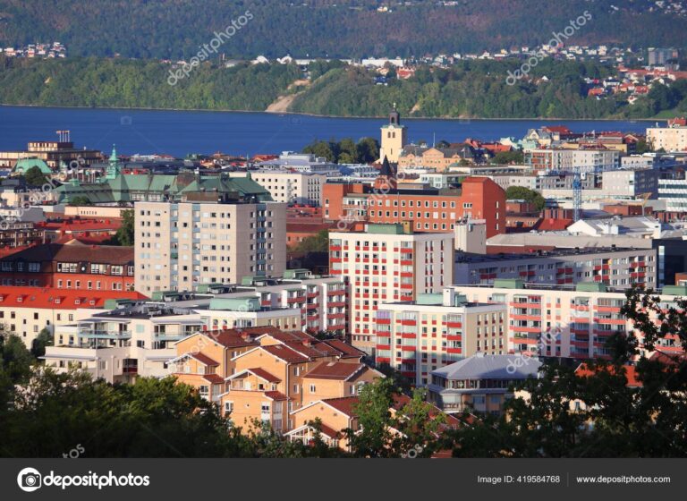 vue aerienne de la ville de jonkoping