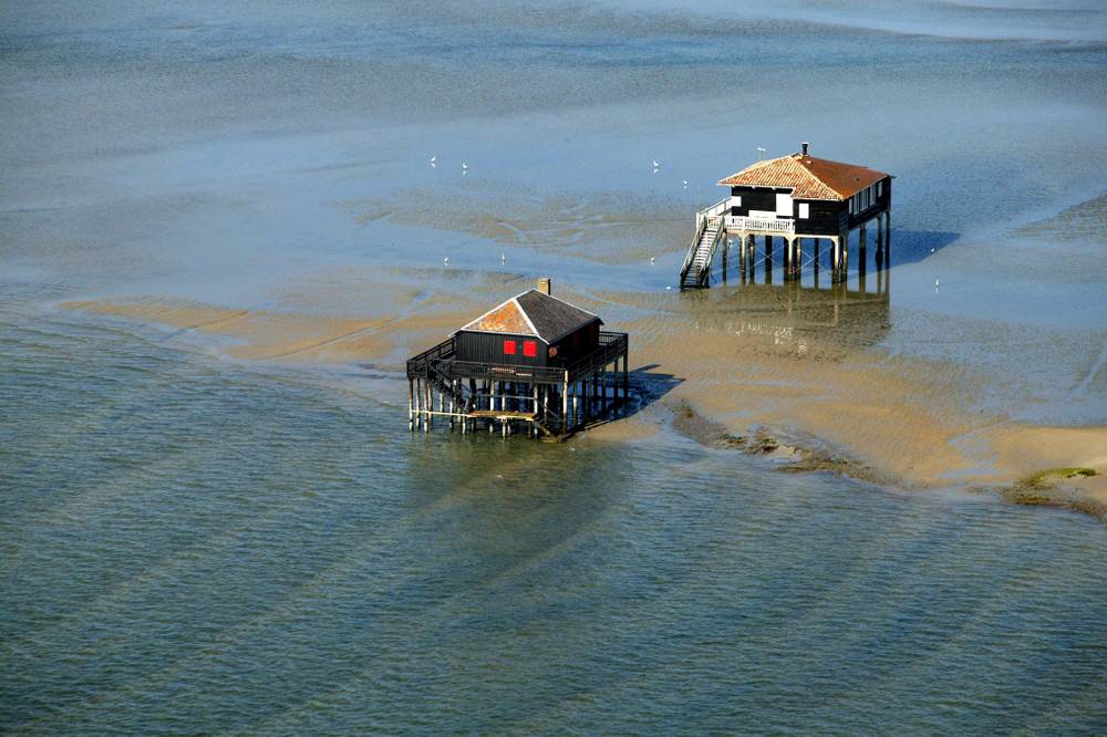 vue aerienne des cabanes tchanquees