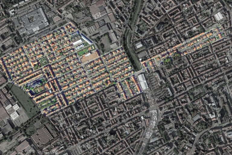 vue aerienne des cites ouvrieres a mulhouse