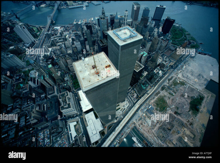vue aerienne du world trade center