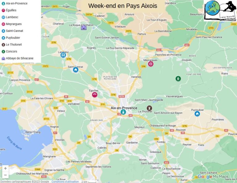 vue panoramique daix en provence avec google maps