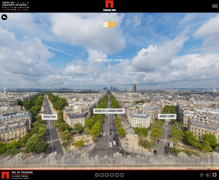 Peut-on vraiment accéder au sommet de l'Arc de Triomphe à Paris 9 vue panoramique depuis le sommet de larc